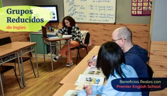 Beneficios reales de grupos reducidos en inglés
